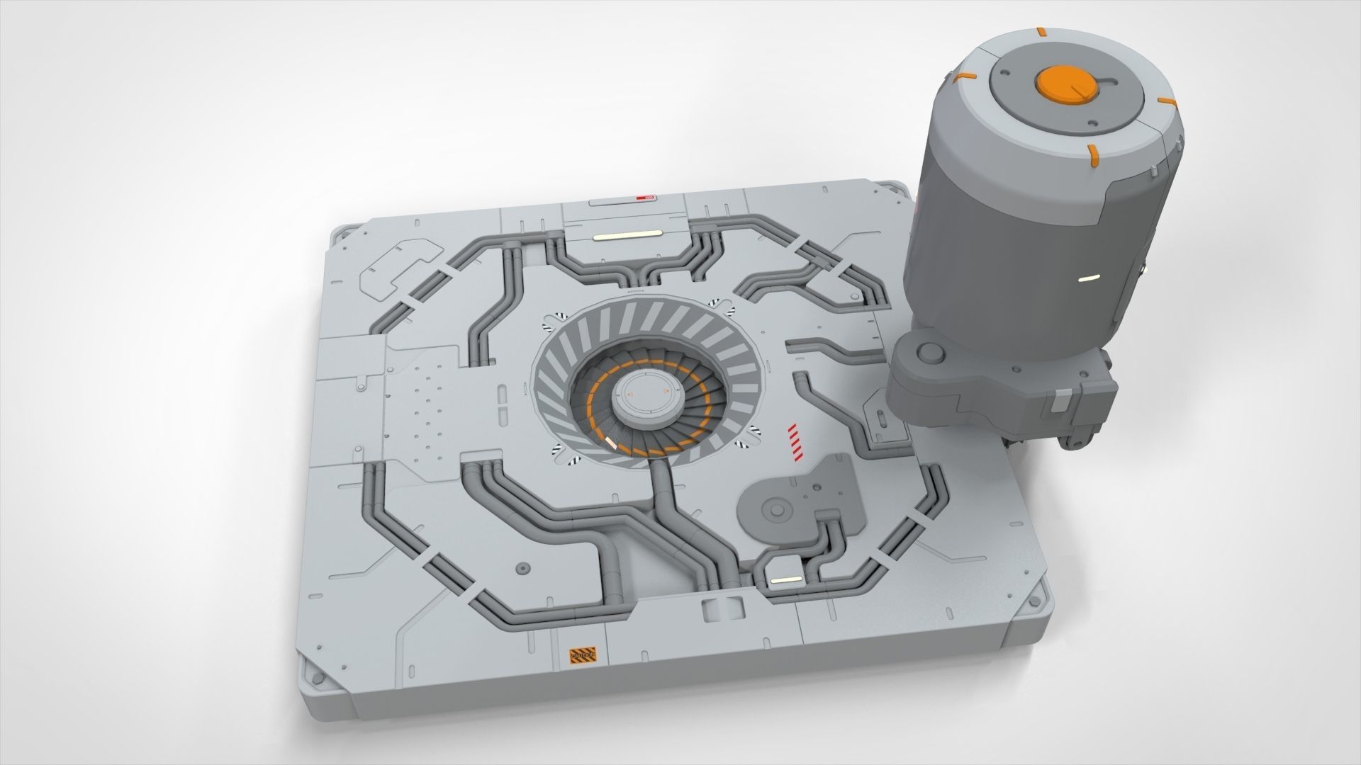 sci-fi Architecture kitbash 31 3D model_5