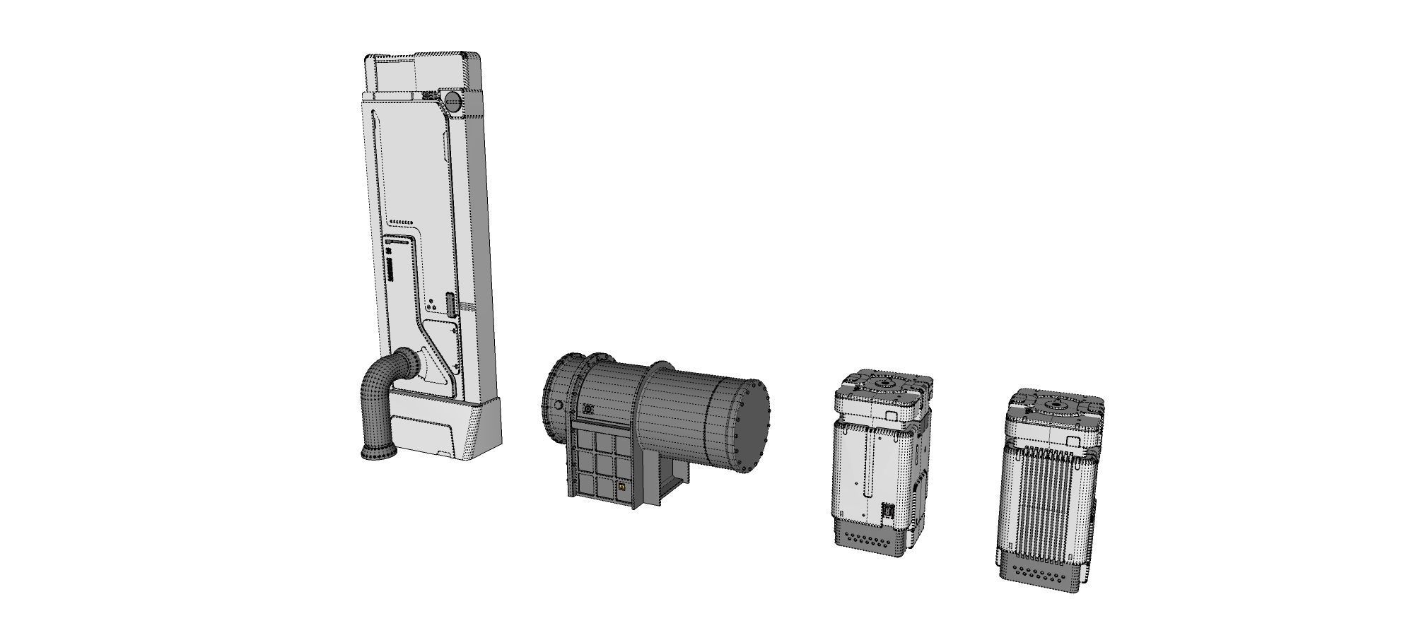 sci-fi Architecture kitbash 31 3D model_26