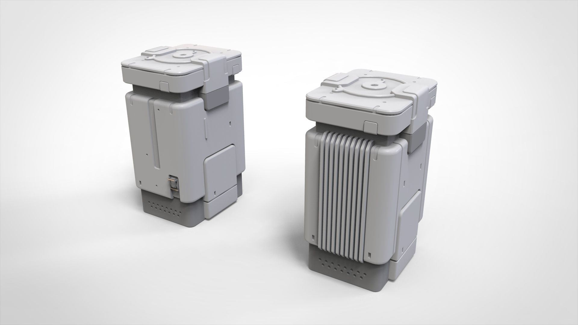 sci-fi Architecture kitbash 31 3D model_11