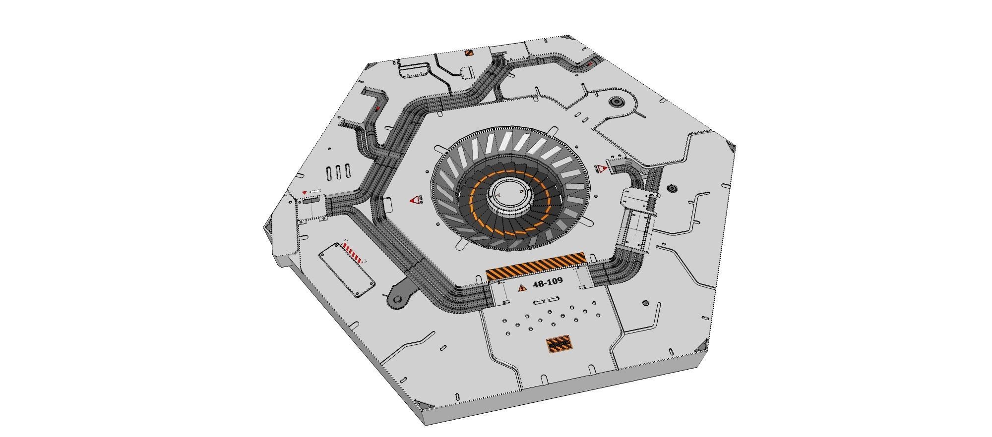 sci-fi Architecture kitbash 31 3D model_24