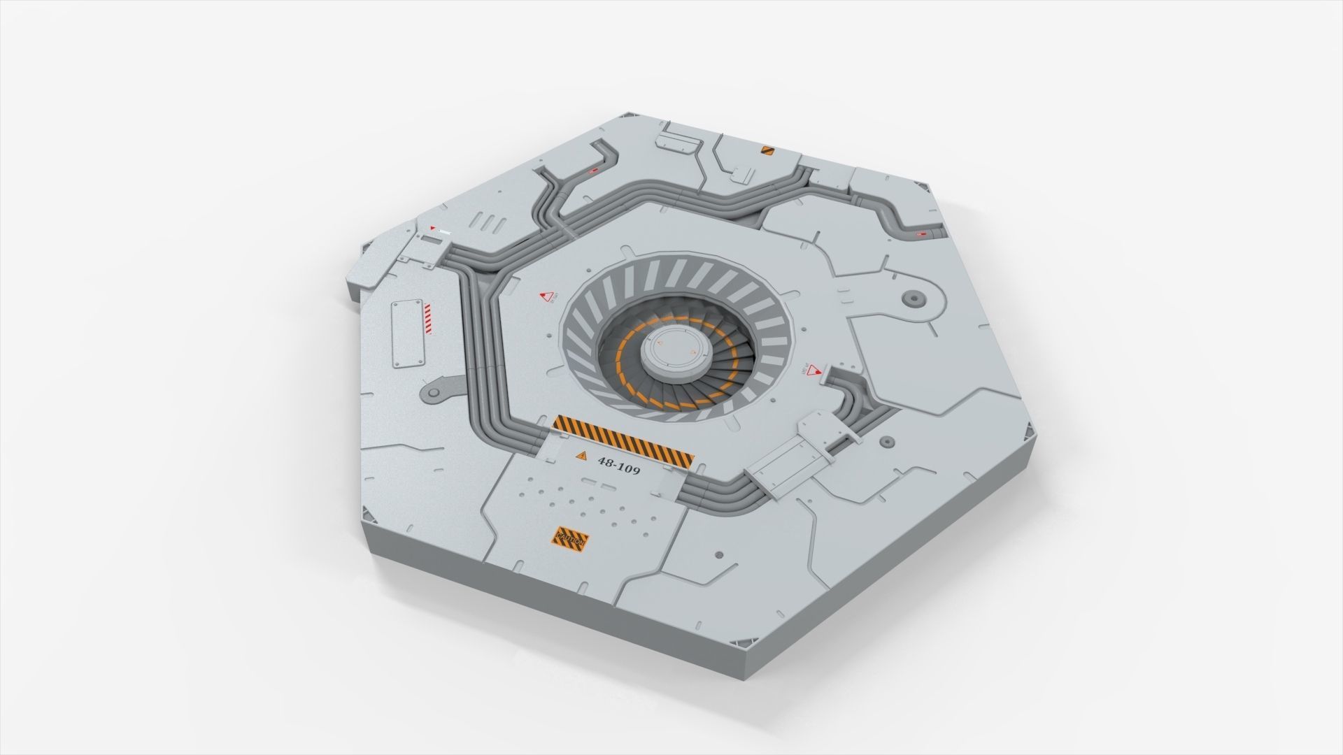sci-fi Architecture kitbash 31 3D model_12