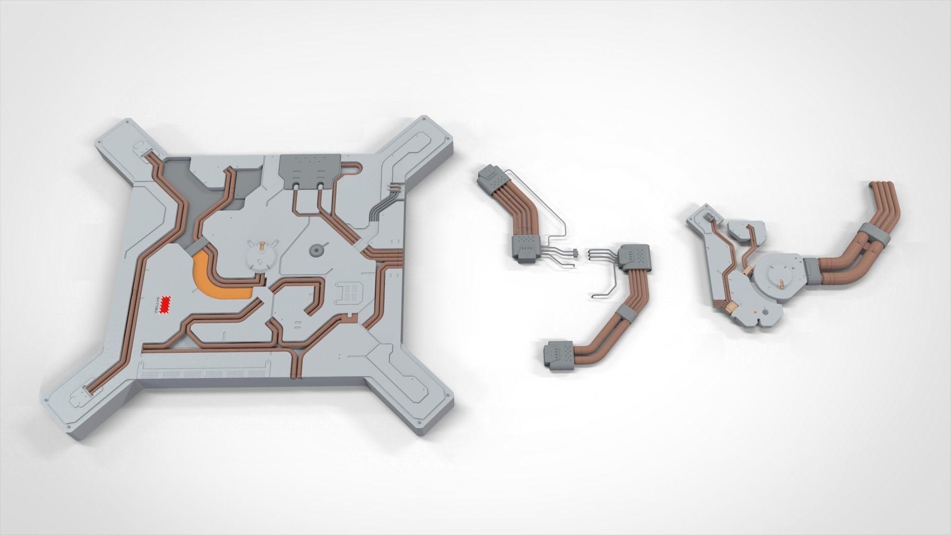 sci-fi Architecture kitbash 31 3D model_16