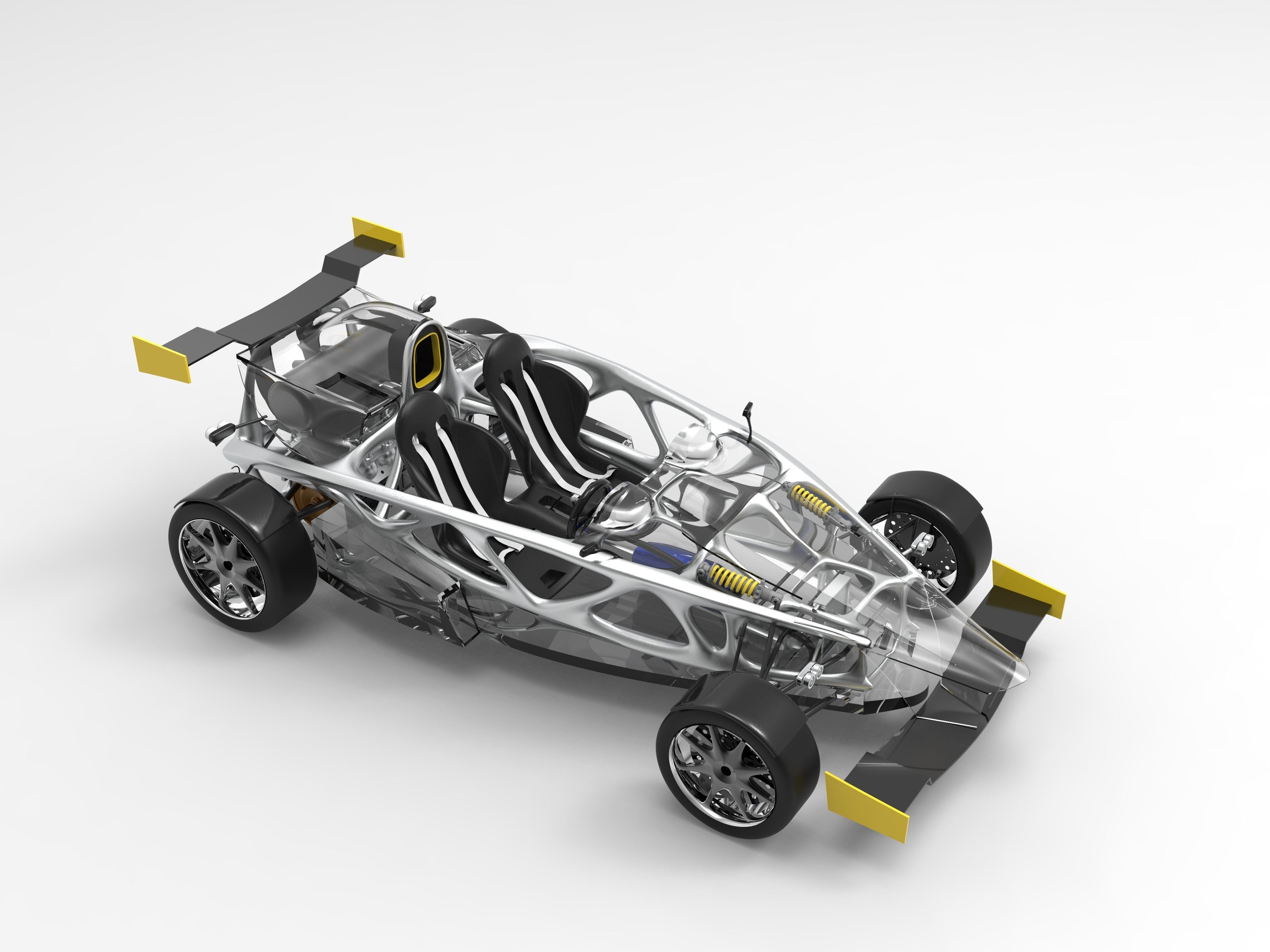 Ariel Atom generative design chassis 3D model_1
