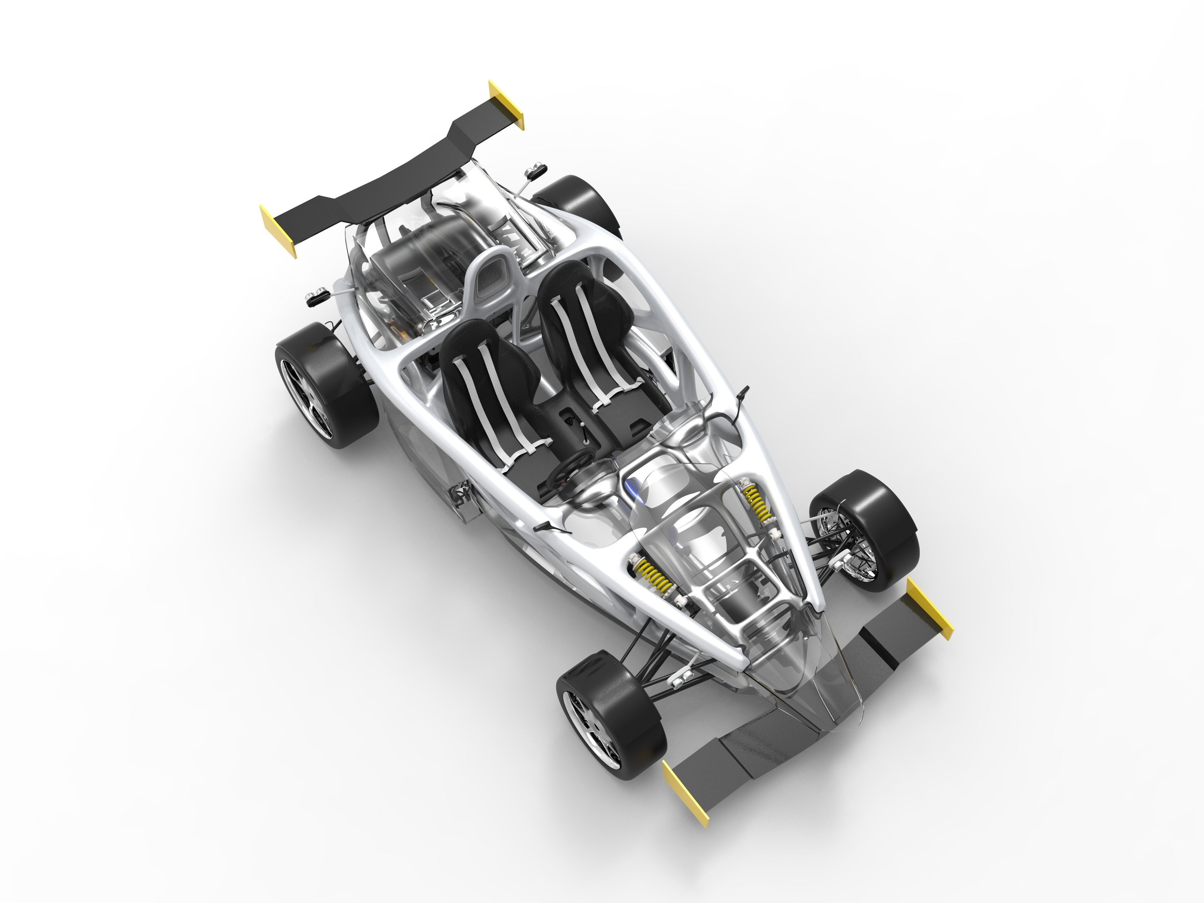 Ariel Atom generative design chassis 3D model_4
