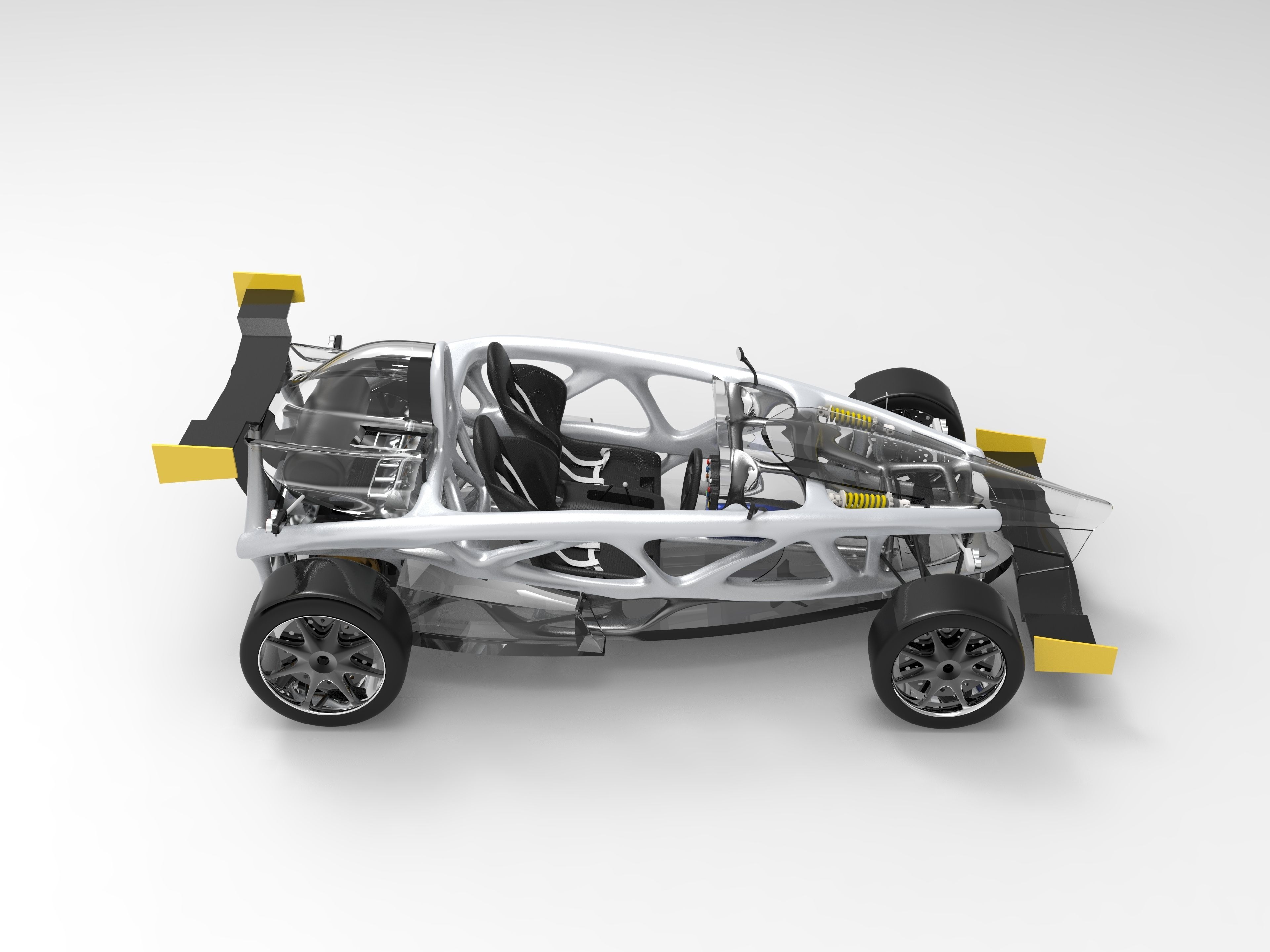 Ariel Atom generative design chassis 3D model_5