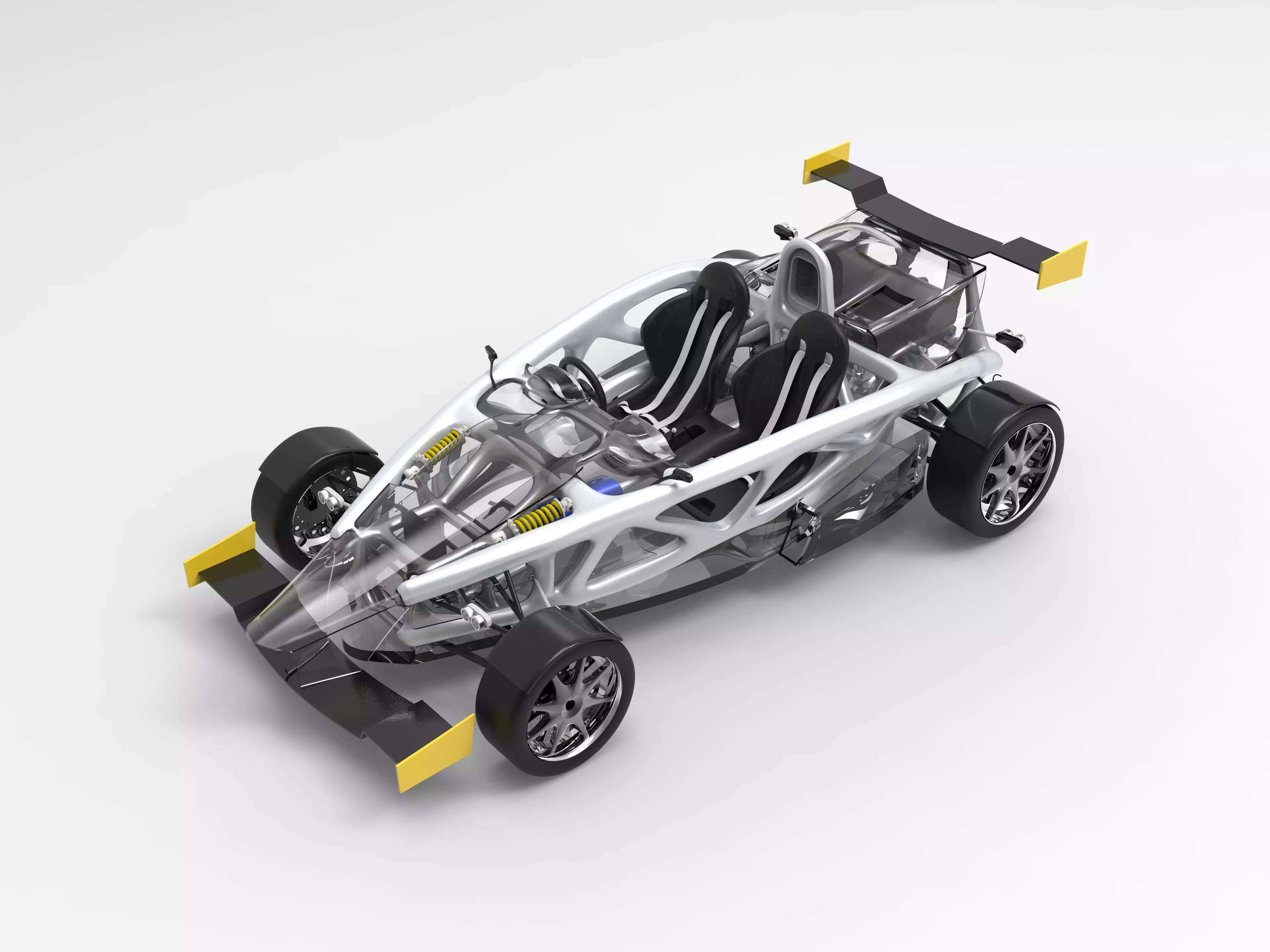 Ariel Atom generative design chassis 3D model_0