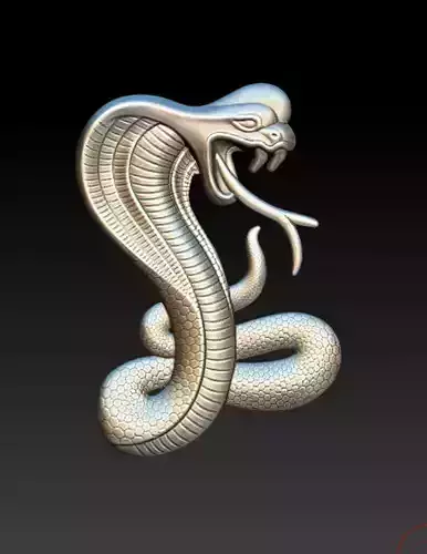Flat snake logo