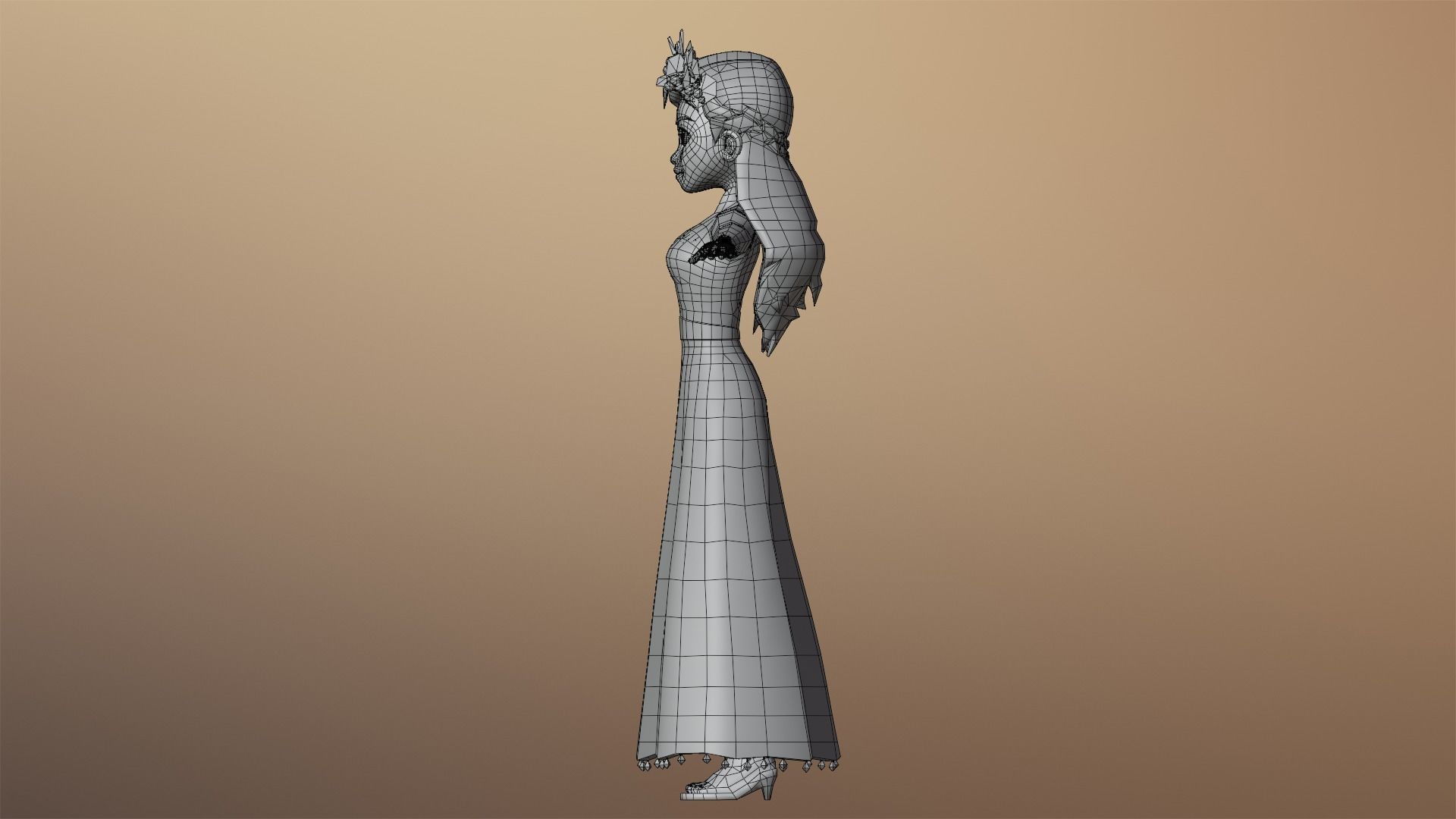 Harvest Queen Character Low-poly 3D model_18