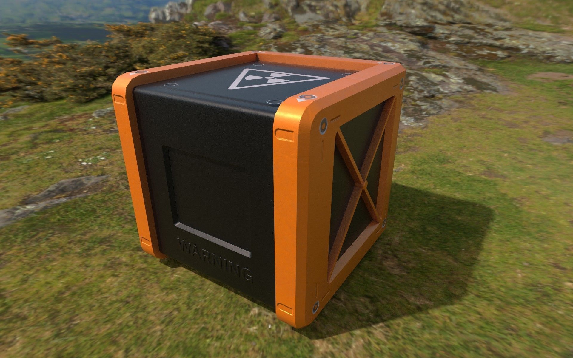 Sci-Fi Boxes Low-poly Free low-poly 3D model_0
