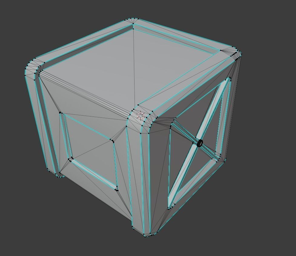 Sci-Fi Boxes Low-poly Free low-poly 3D model_6