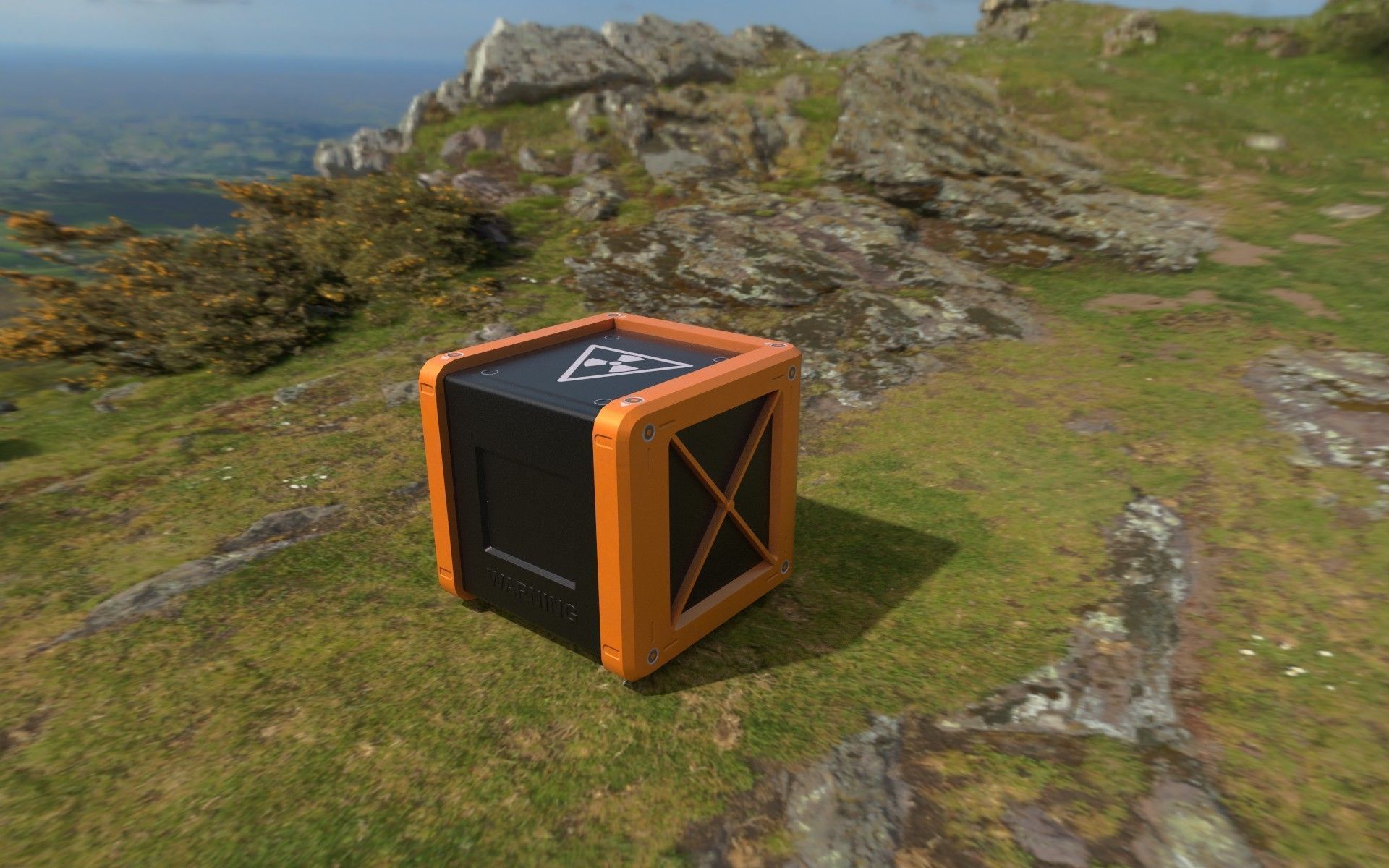 Sci-Fi Boxes Low-poly Free low-poly 3D model_10