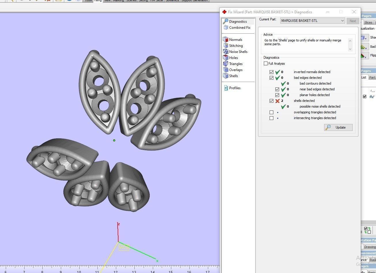 Engagement Ring Halo Diamonds 3D CAD Design-O1168PT3D 3D print model_9