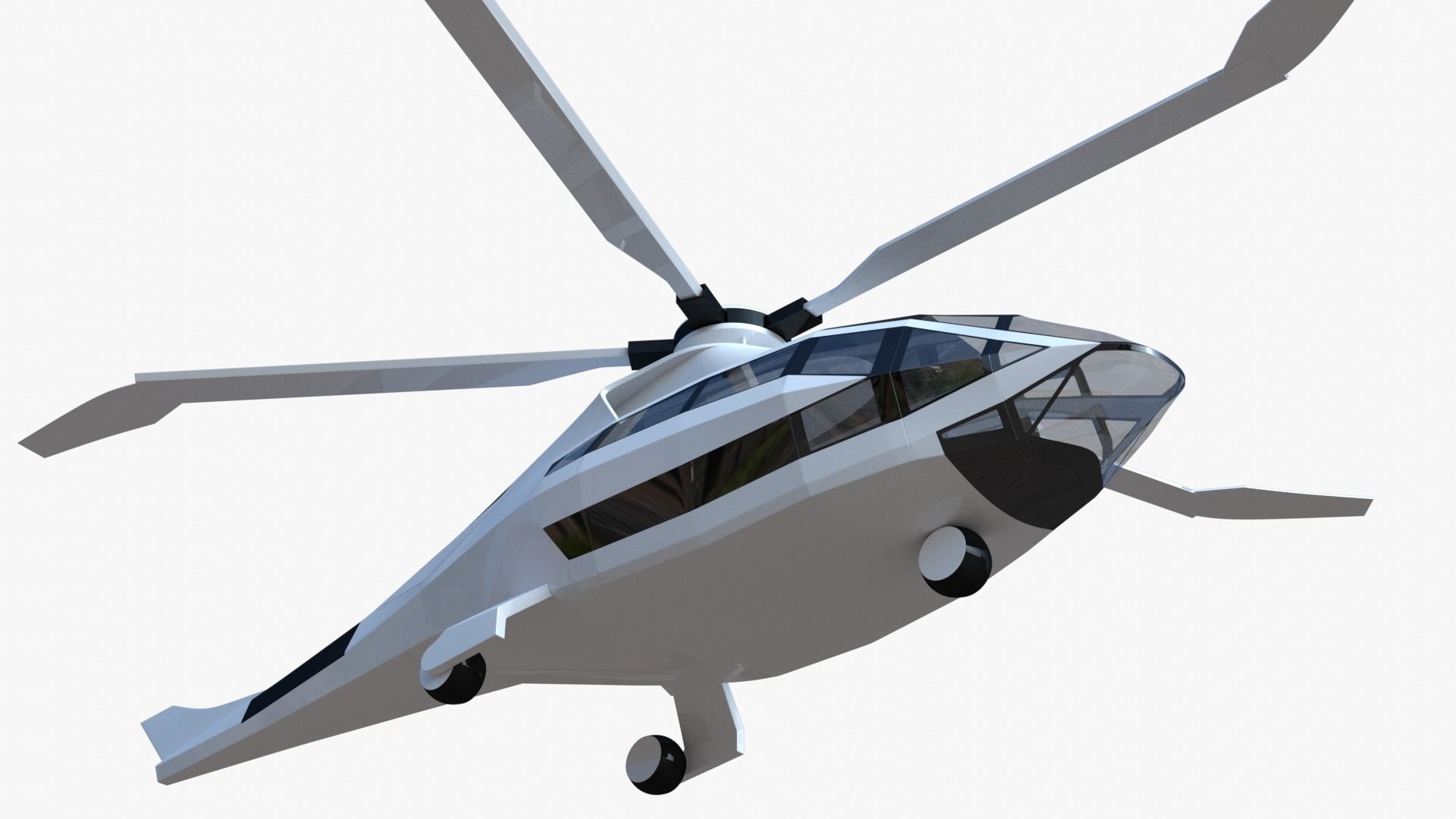 Bell FCX helicopter 3D model_13