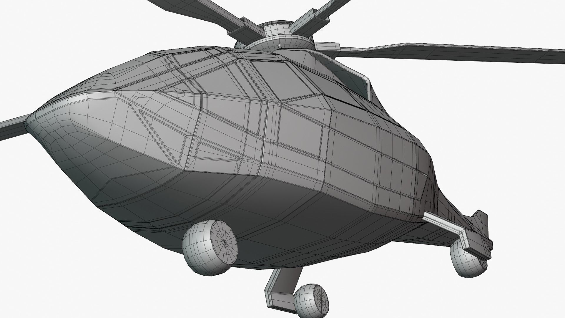 Bell FCX helicopter 3D model_6
