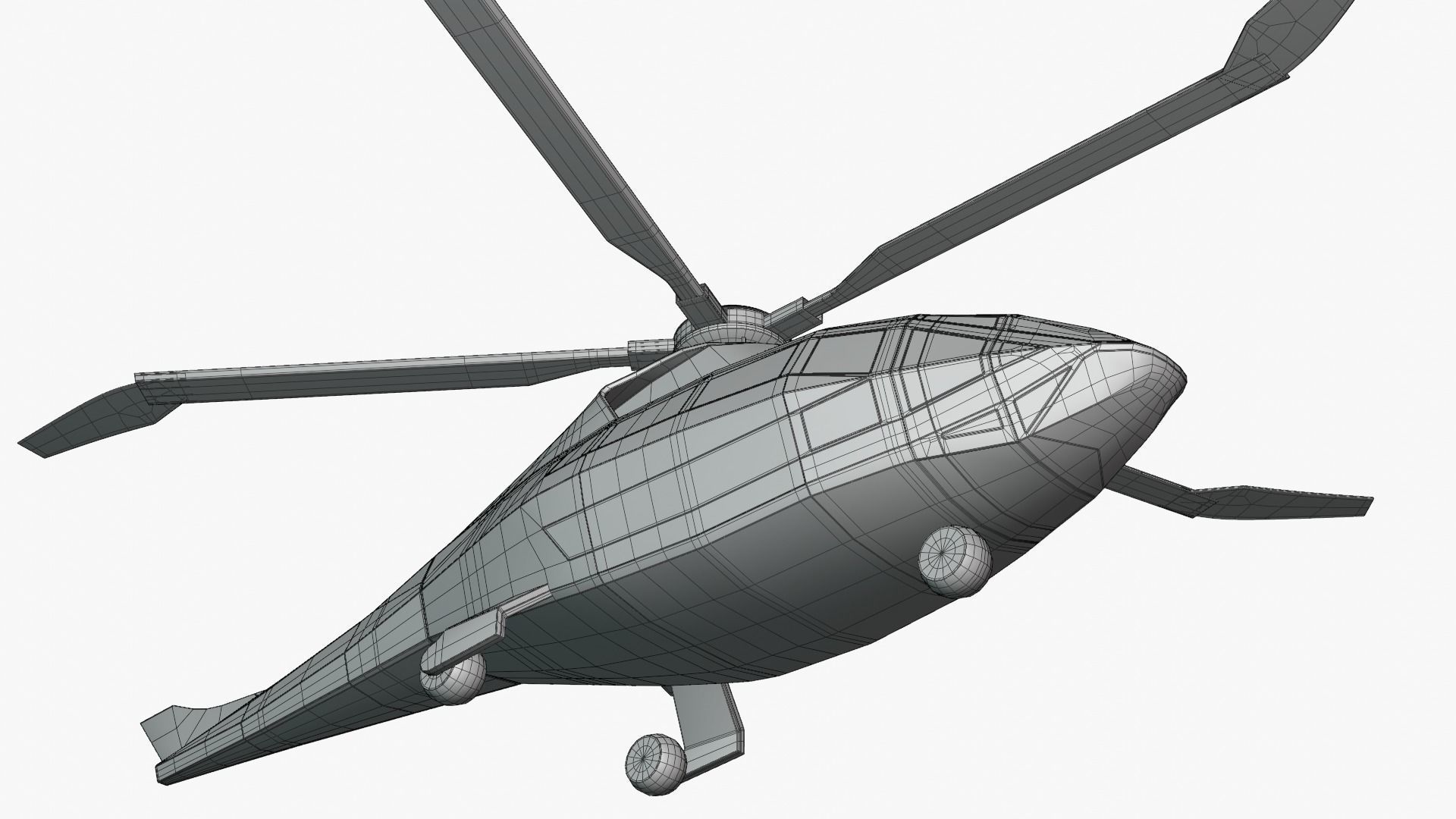 Bell FCX helicopter 3D model_14
