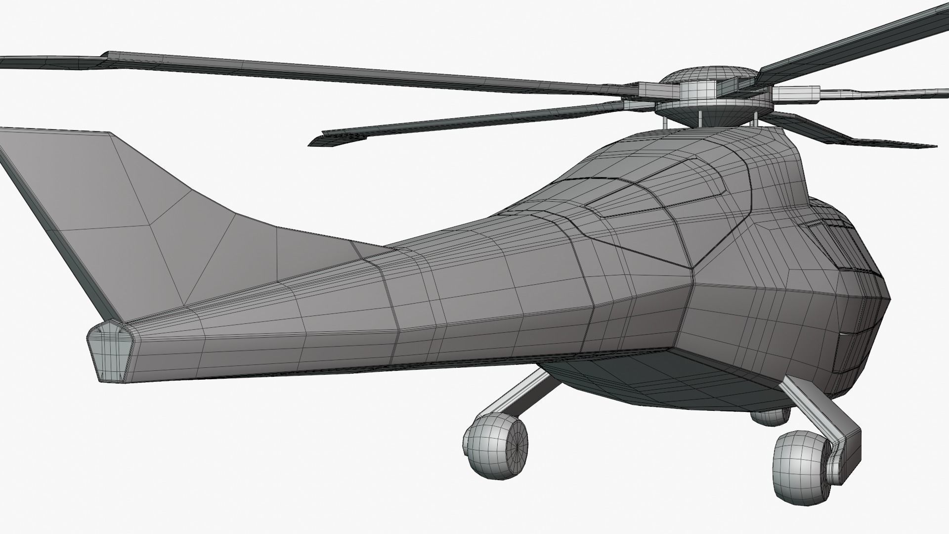 Bell FCX helicopter 3D model_12