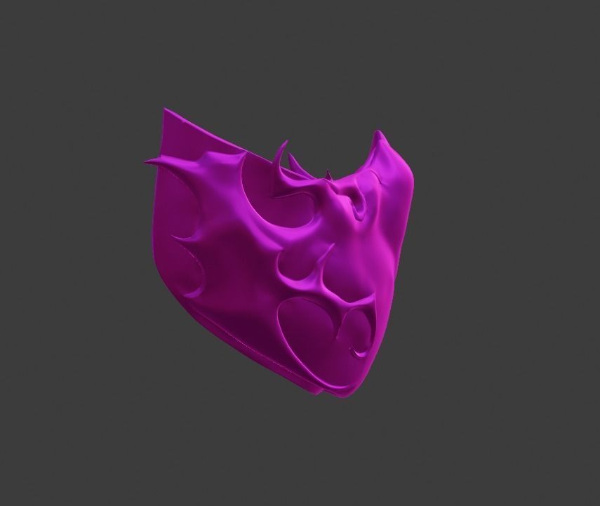 Mileena mask Mortal Kombat 11 - Visage of the Parkkon Goddess 3D print model_4