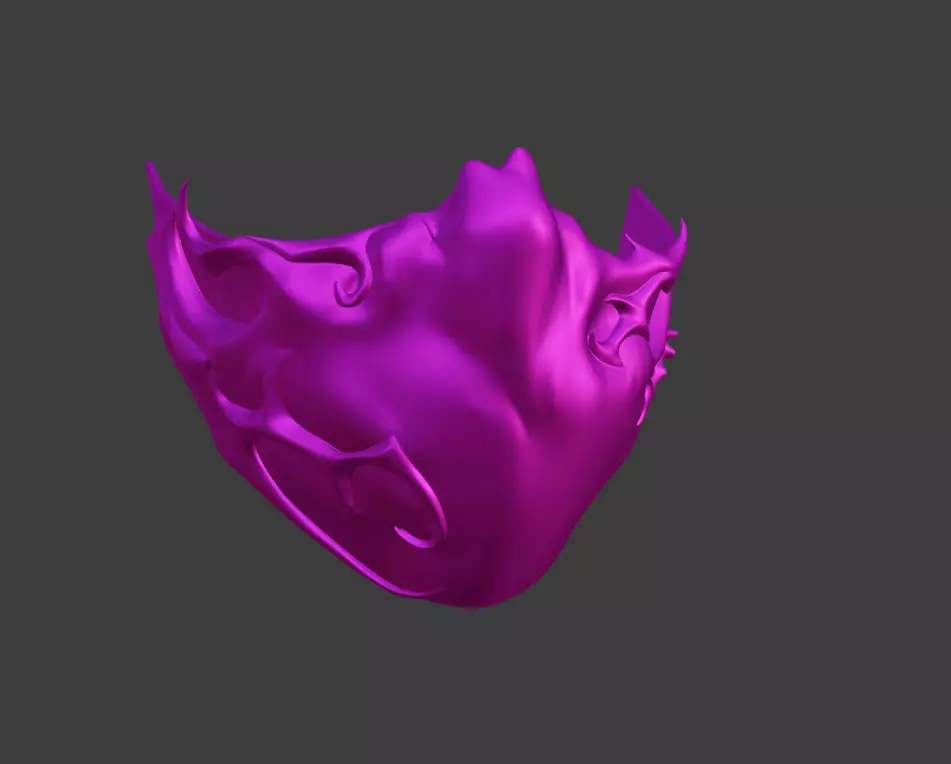 Mileena mask Mortal Kombat 11 - Visage of the Parkkon Goddess 3D print model_0