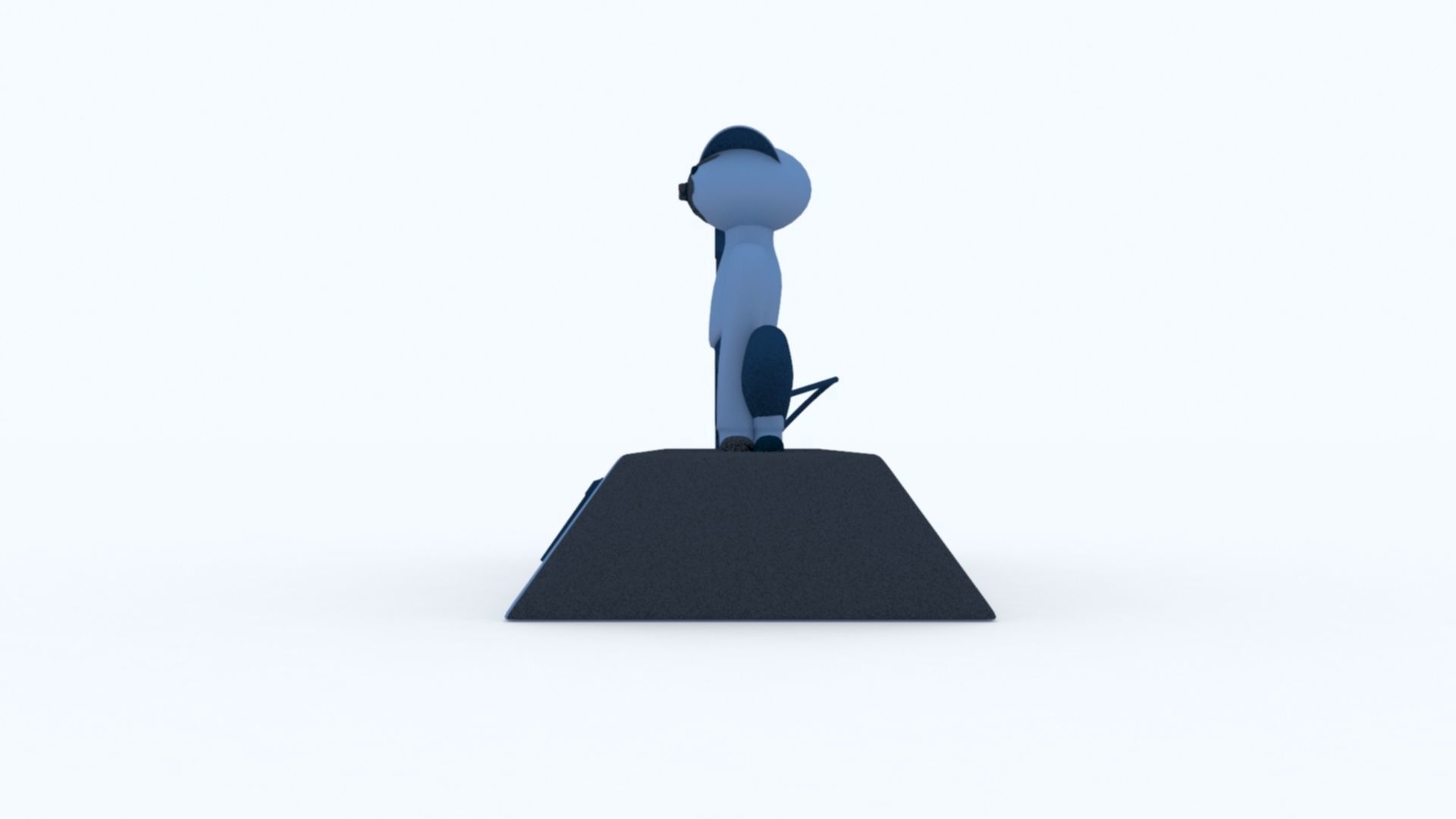 C for Cat Model 3D print model_3