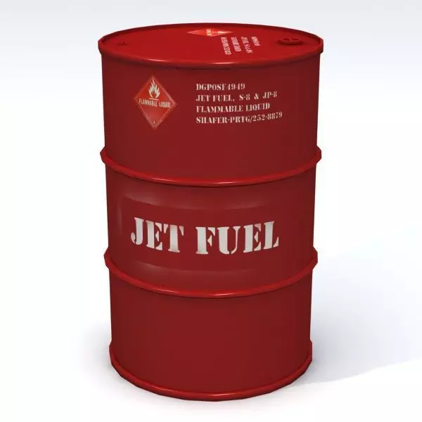 Jet Fuel 55 Gallon Drum 3D model