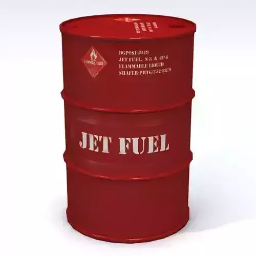 Jet Fuel 55 Gallon Drum 3D model