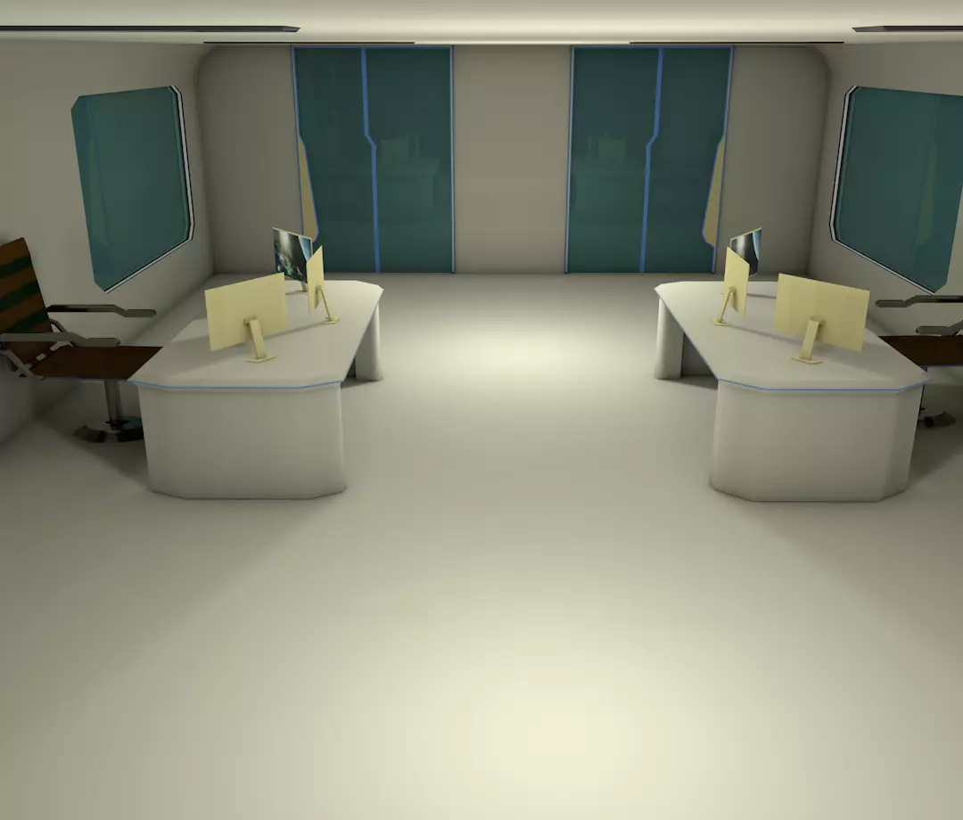 Sci fi room 3D model