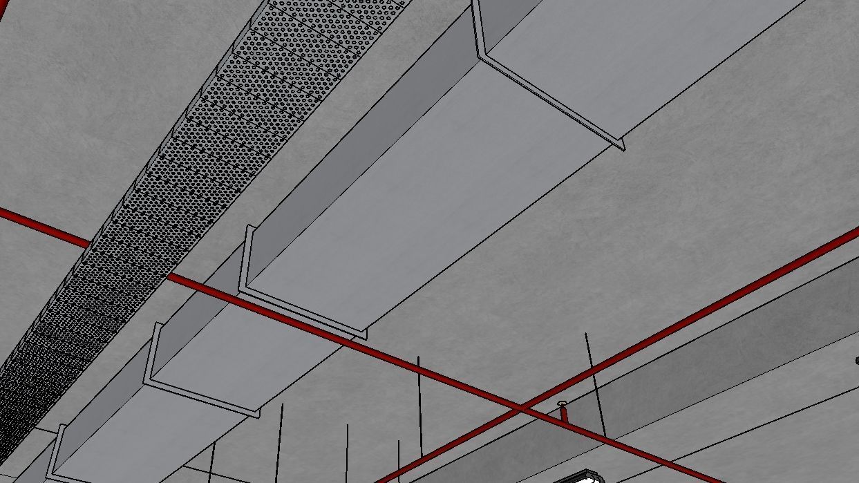 CARPARK parking garage with cars parked in it Low-poly 3D model_28