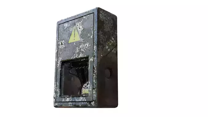 3D Electrical Box Low-poly 3D model