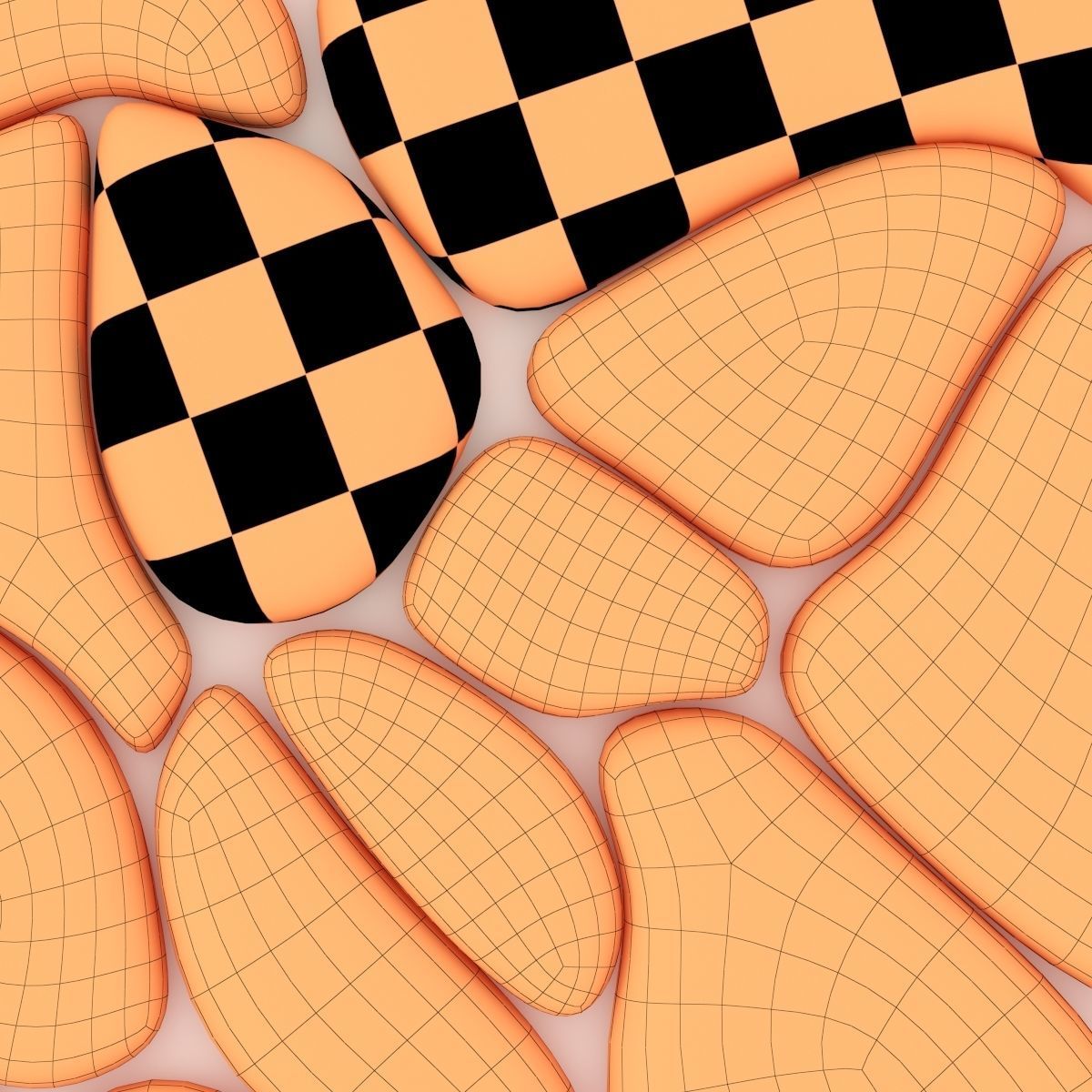 Panel windows  river pebble n1 3D model_16