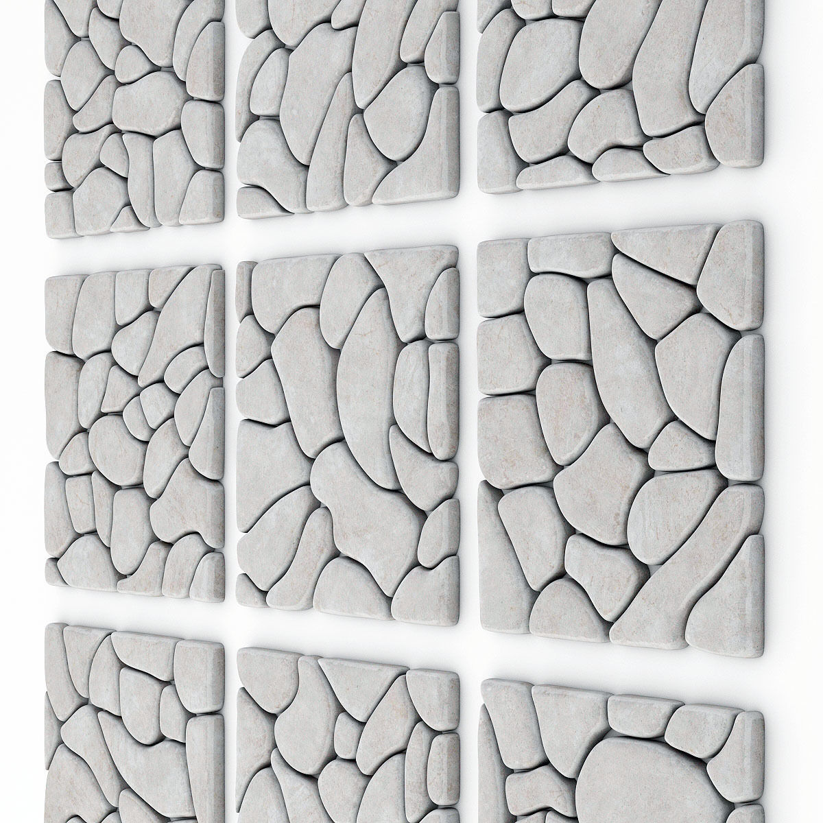 Panel windows  river pebble n1 3D model_5
