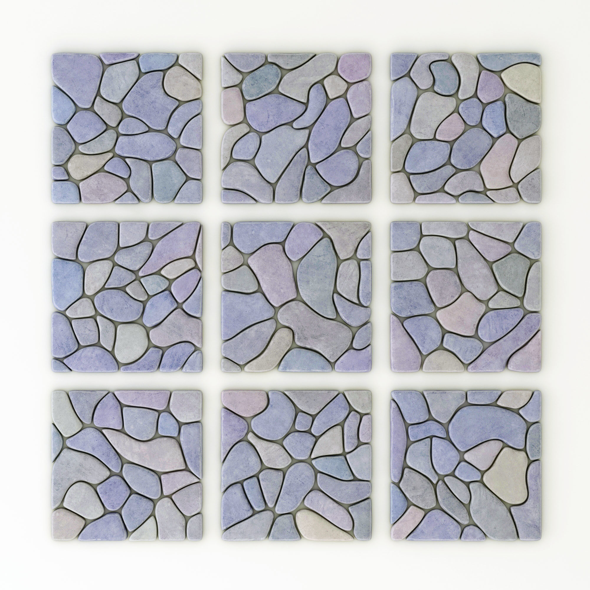 Panel windows  river pebble n1 3D model_3