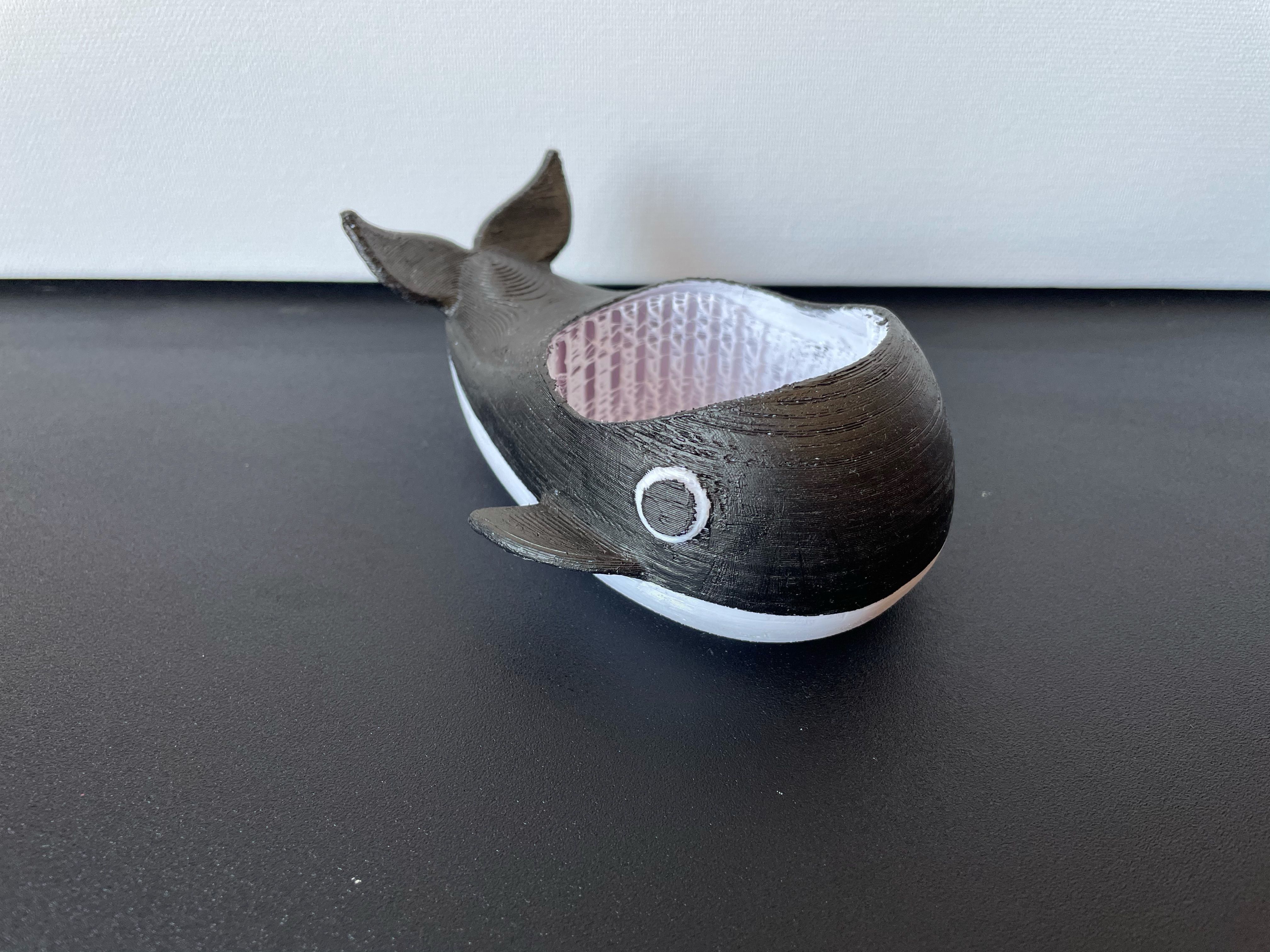 Orca Planter 3D print model_3