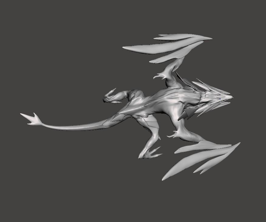 Ice drake Shyvana 3D Model 3D print model_3