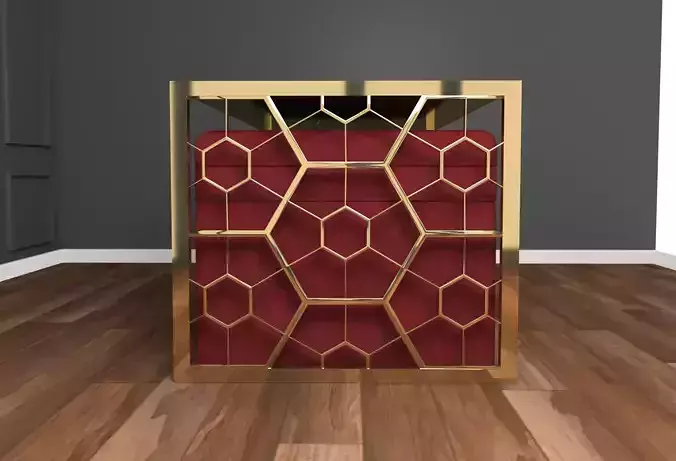 Coffee Table and 2 Buff Seats