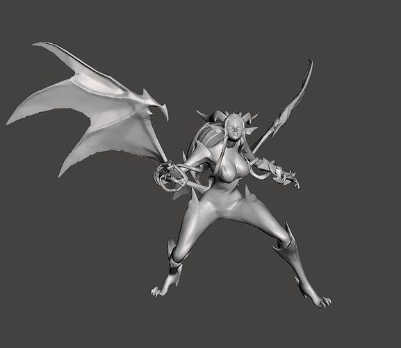 Dragon Sorceress Zyra 3D Model 3D print model
