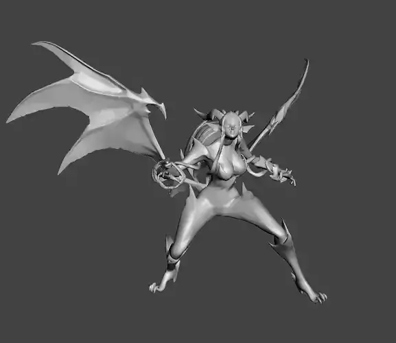 Dragon Sorceress Zyra 3D Model