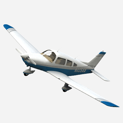 Piper PA-28 3D model_1