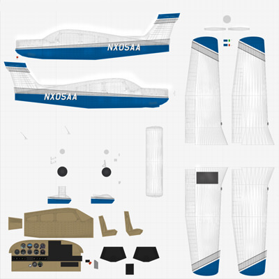 Piper PA-28 3D model_11