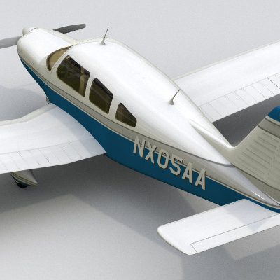 Piper PA-28 3D model_5