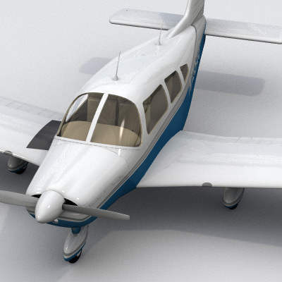 Piper PA-28 3D model_9