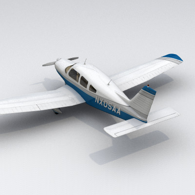 Piper PA-28 3D model_4