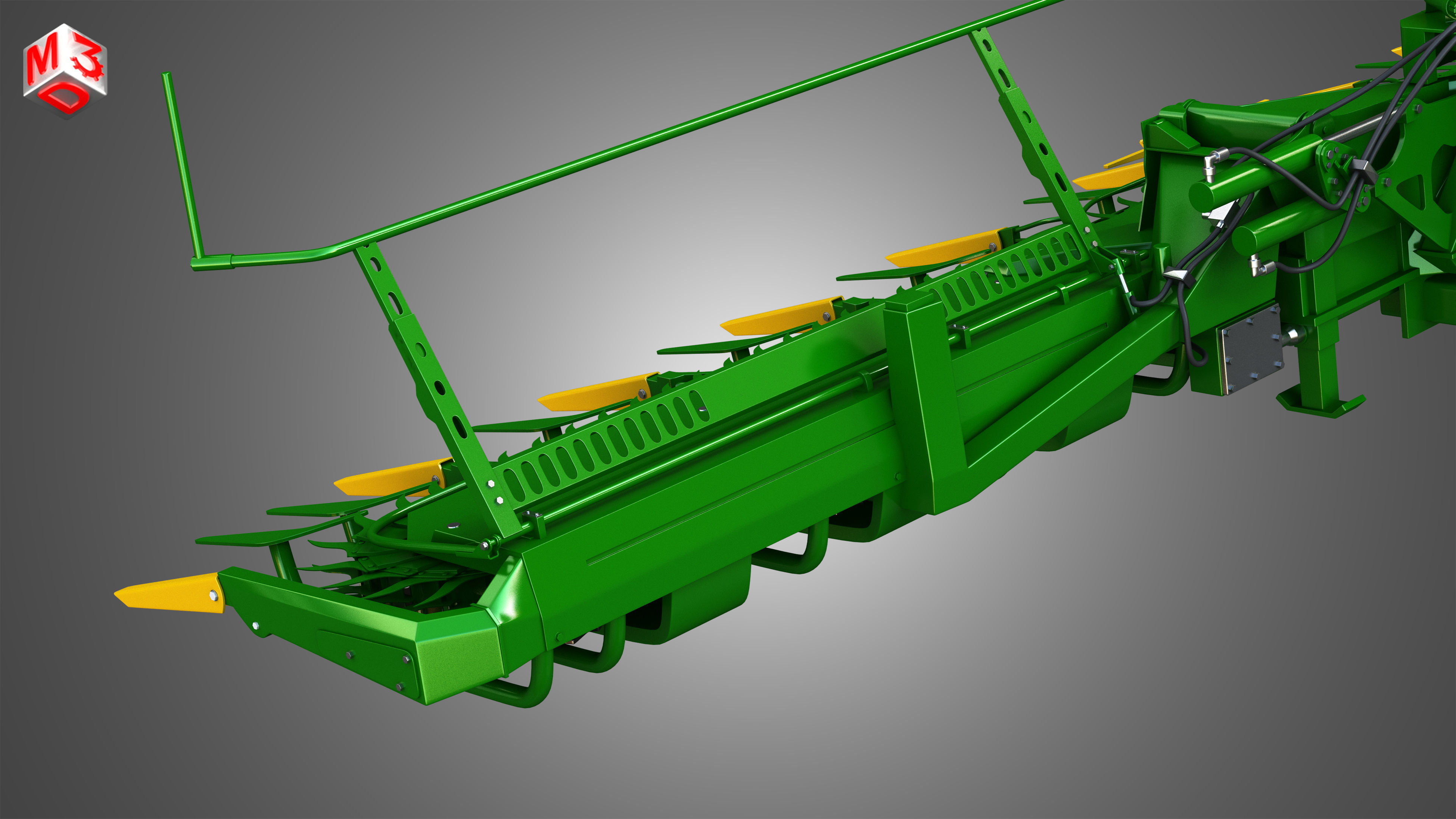 Harvester Tool 3D model CGTrader