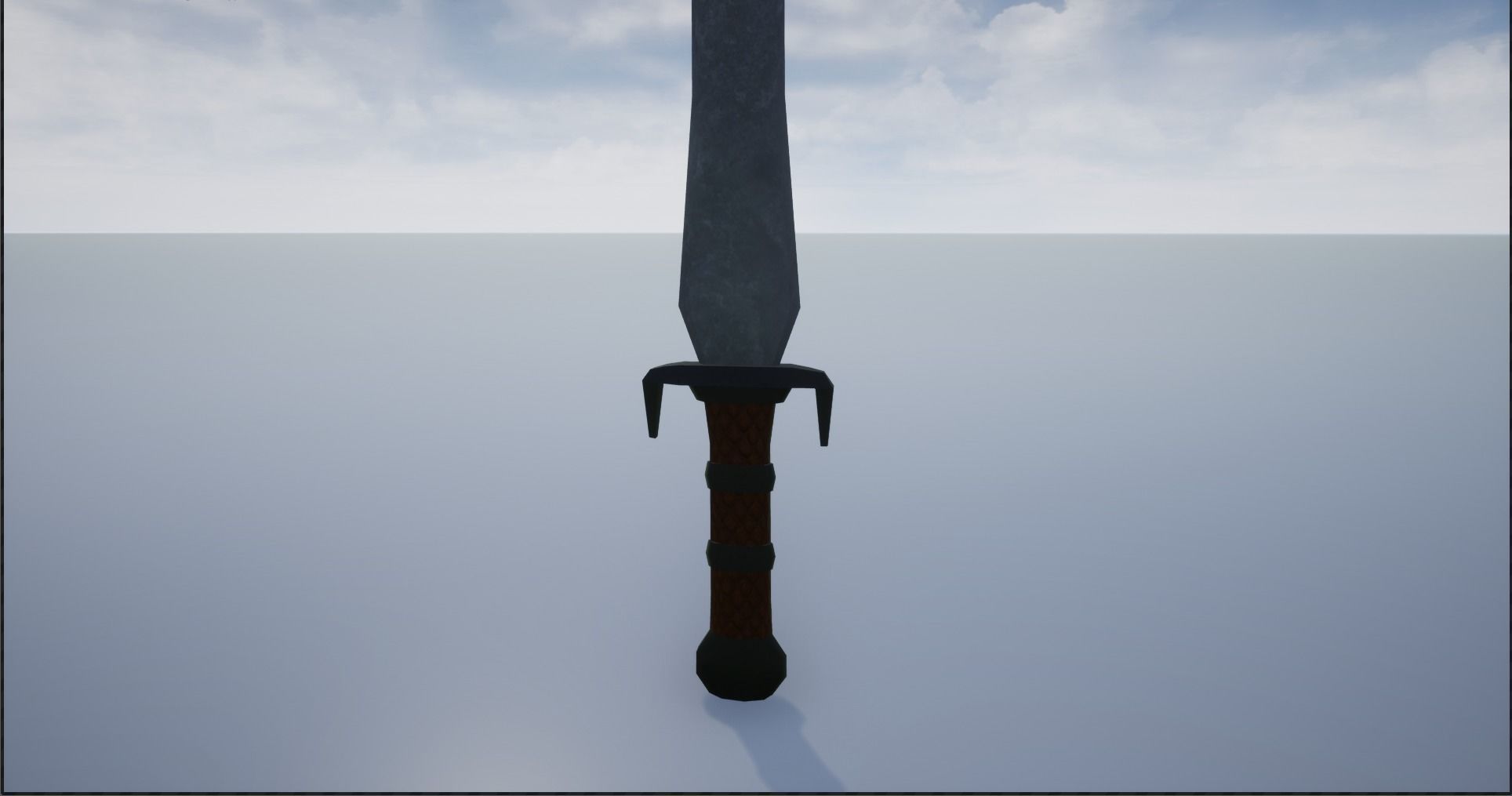 Lowpoly Swords Collection two in snow Low-poly 3D model_27