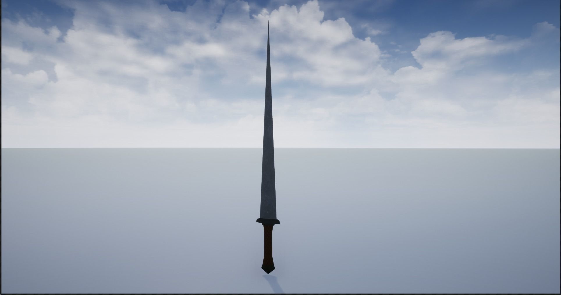 Lowpoly Swords Collection two in snow Low-poly 3D model_28