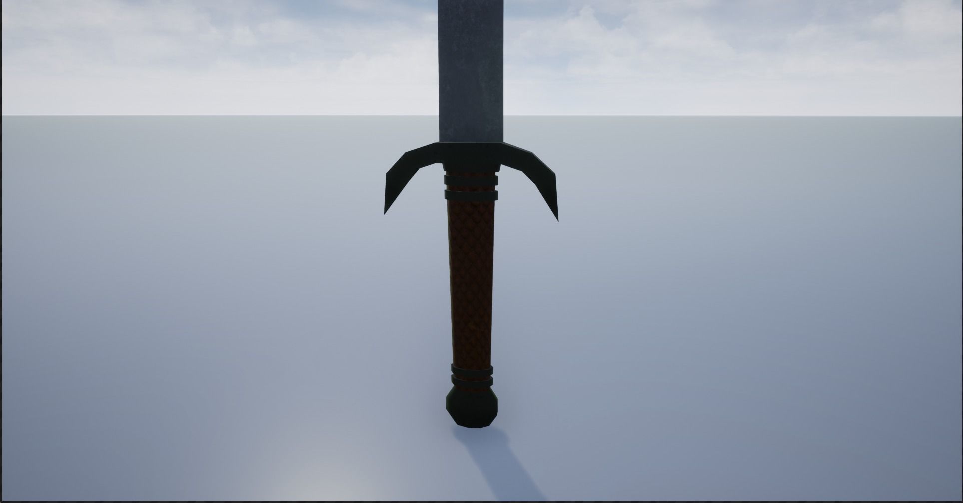 Lowpoly Swords Collection two in snow Low-poly 3D model_24