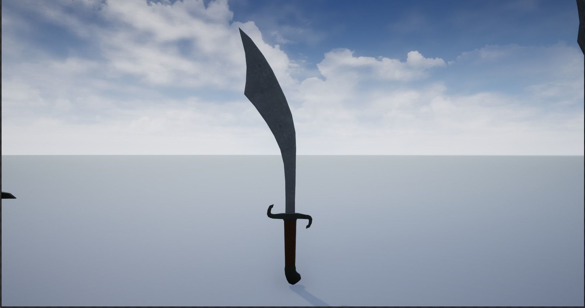Lowpoly Swords Collection two in snow Low-poly 3D model_21