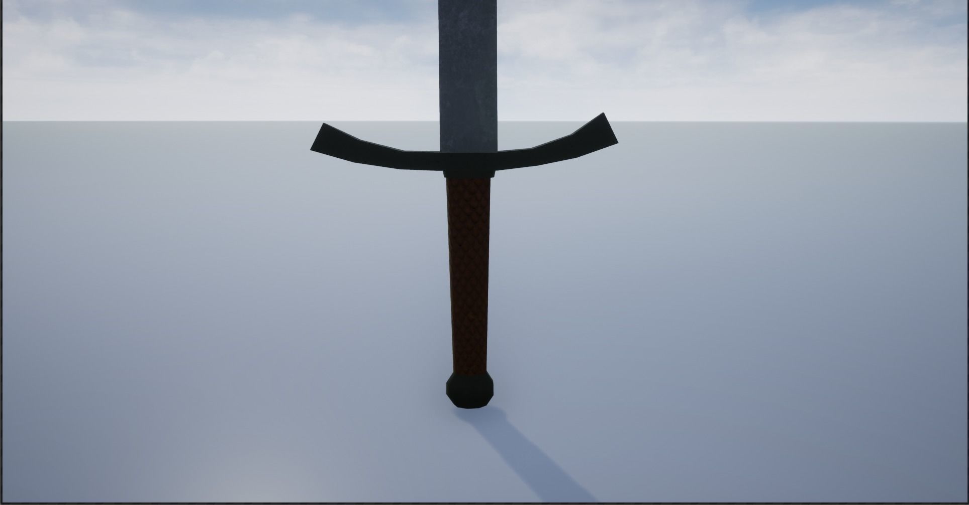 Lowpoly Swords Collection two in snow Low-poly 3D model_15
