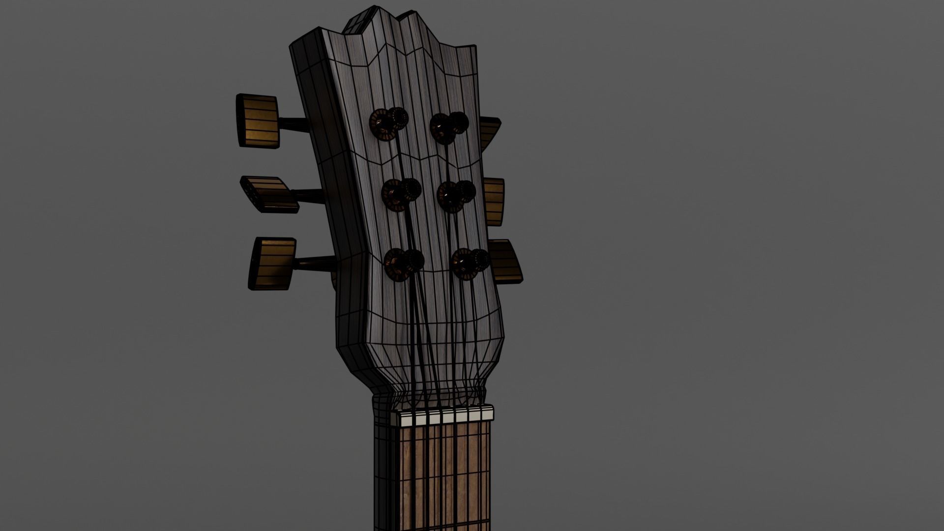 Acoustic Guitar 3D model_7