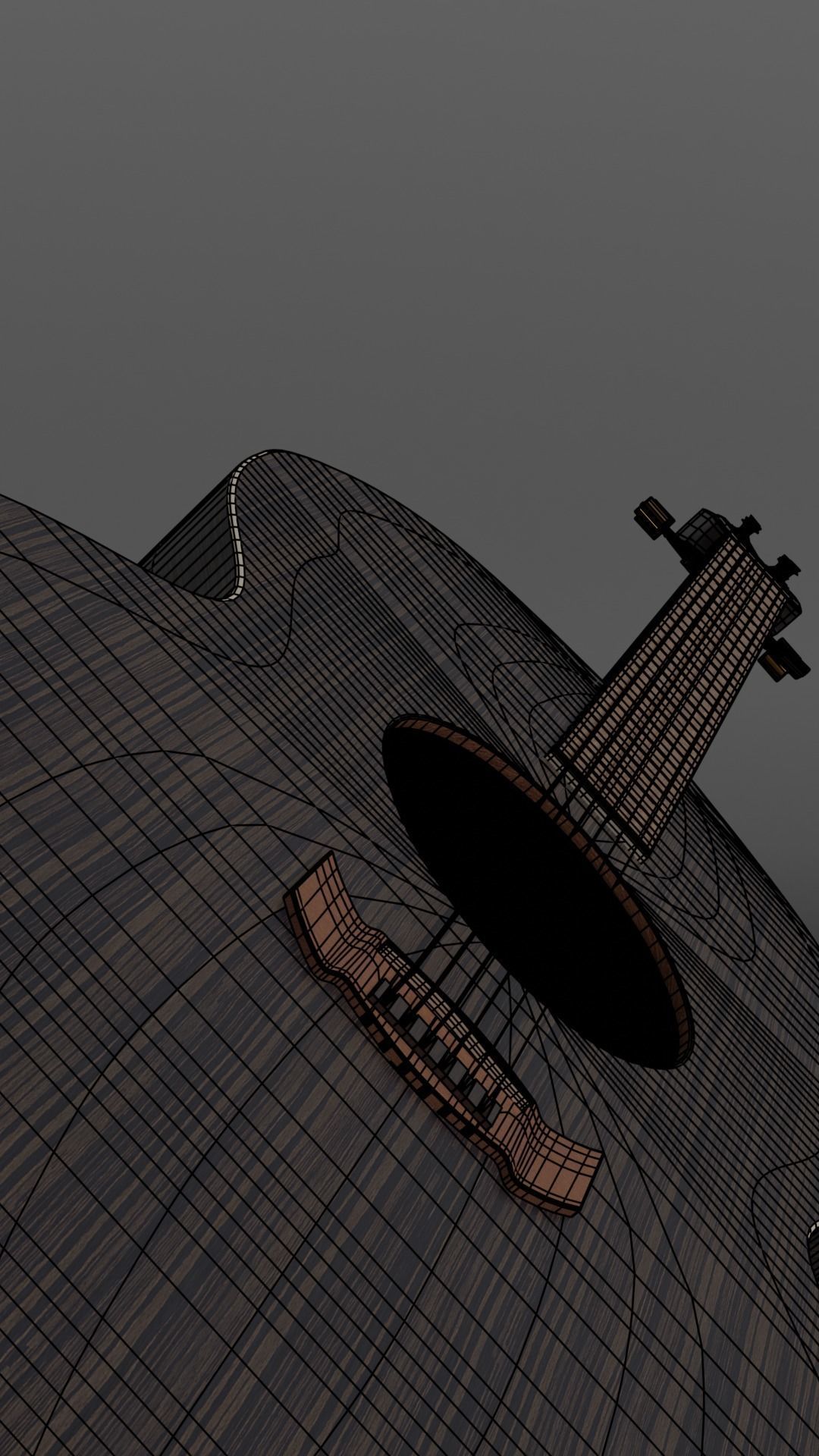 Acoustic Guitar 3D model_5