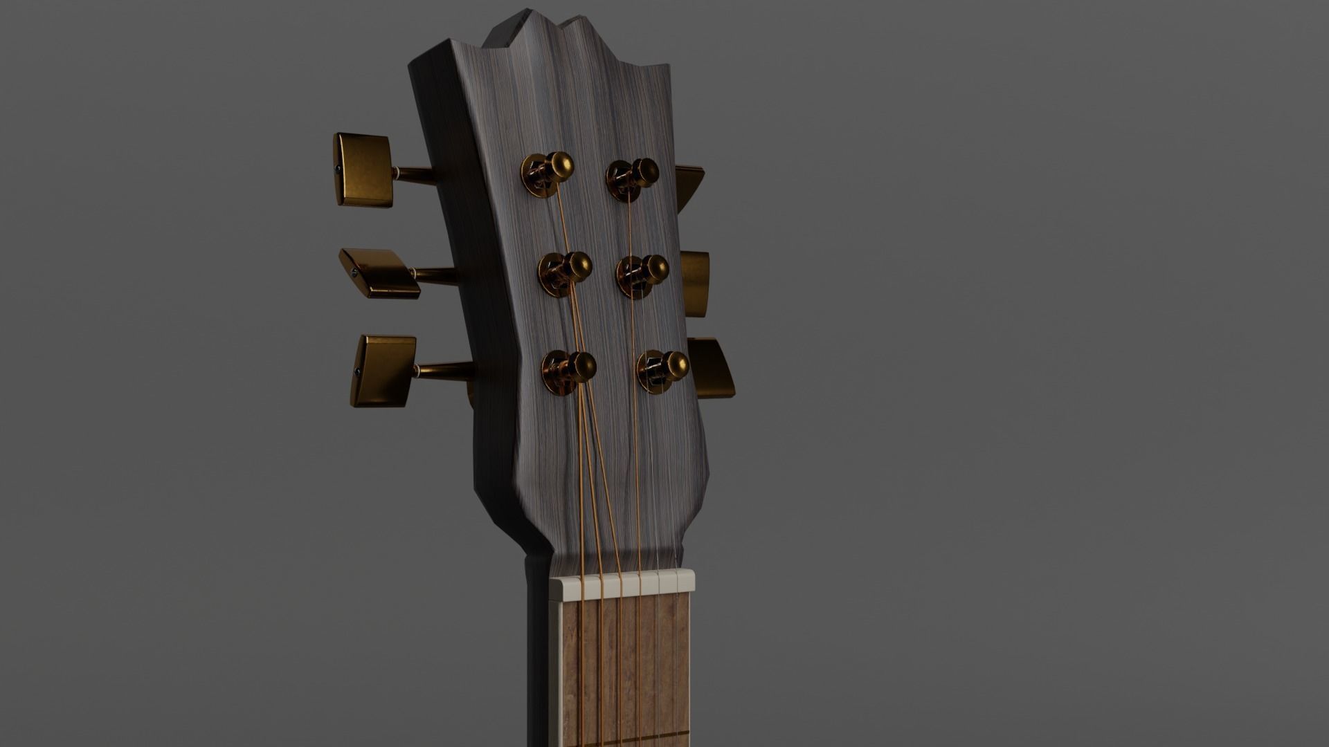 Acoustic Guitar 3D model_6